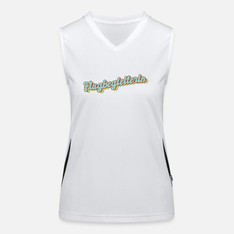 Piloten Abschluss-Geschenk Flugbegleiterin Funktionelles Kontrast-Tank Top für Frauen