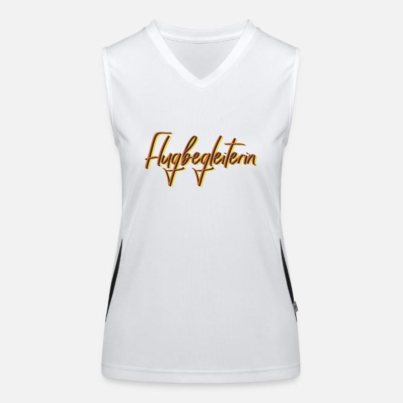 Piloten Abschluss-Geschenk Flugbegleiterin Funktionelles Kontrast-Tank Top für Frauen