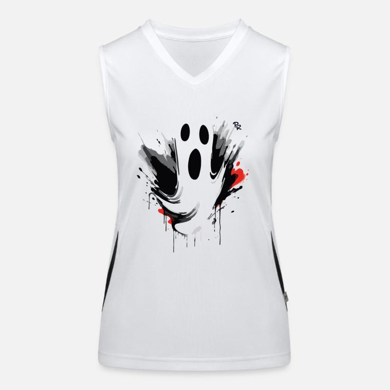 Einfach ein weiteres Cartoon Gespenst Funktionelles Kontrast-Tank Top für Frauen