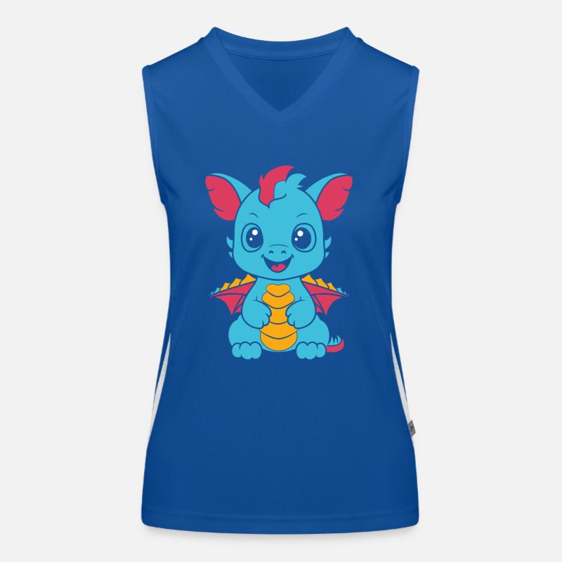 Baby-Drache Funktionelles Kontrast-Tank Top für Frauen