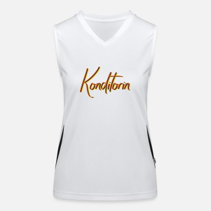 Bäcker Abschluss-Geschenk Konditorin Funktionelles Kontrast-Tank Top für Frauen