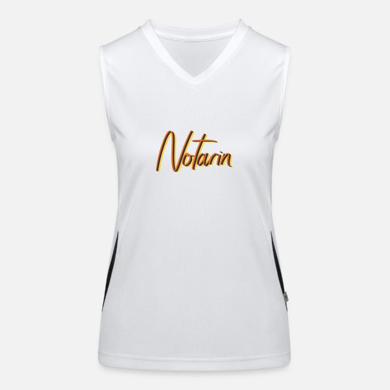 Anwalt Abschluss-Geschenk Notarin Funktionelles Kontrast-Tank Top für Frauen
