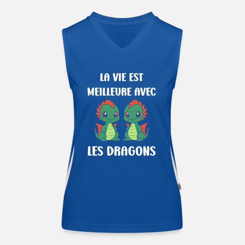 Bébé dragon Débardeur respirant contrasté Femme