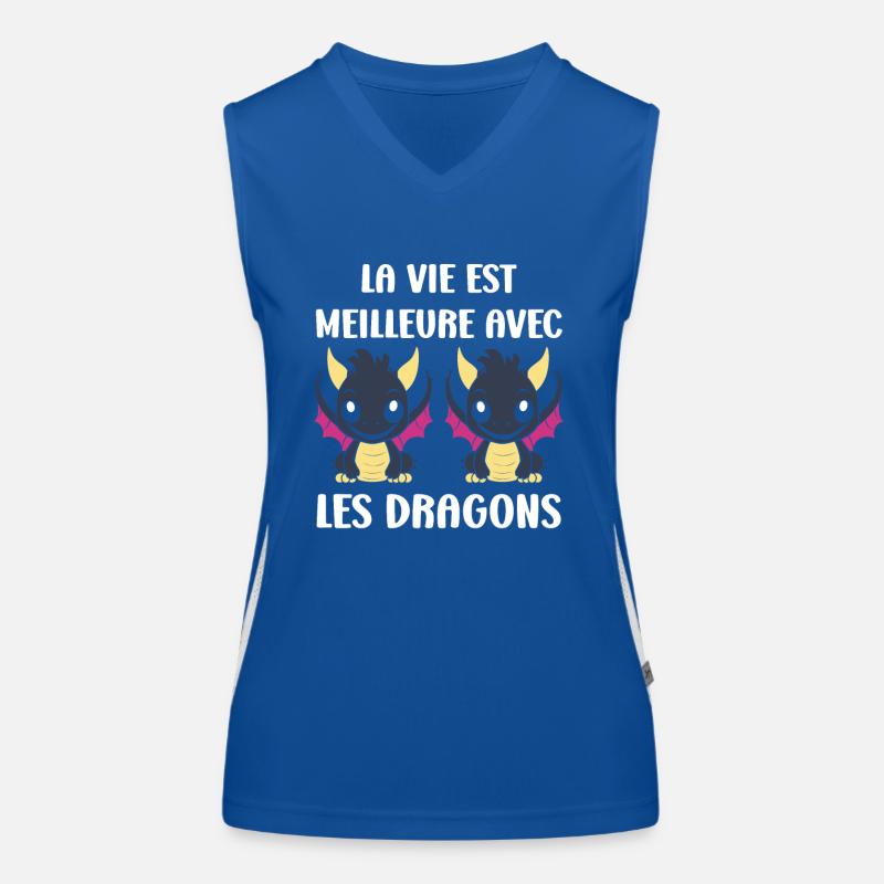 Bébé dragon Débardeur respirant contrasté Femme