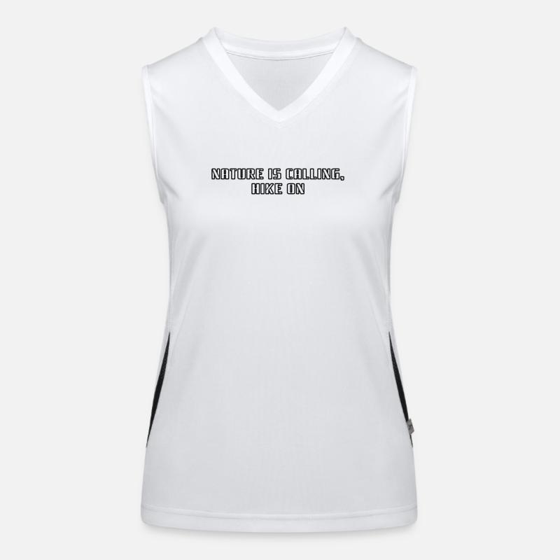 Hiking - Nature is calling, hike on Women's Functional Contrast Tank Top