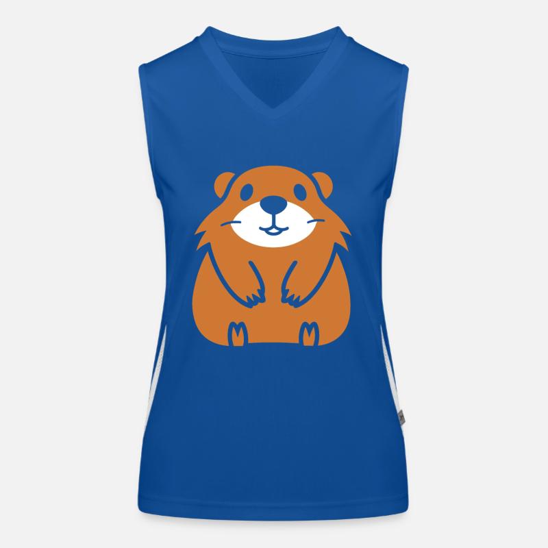 Simple Groundhog Women's Functional Contrast Tank Top