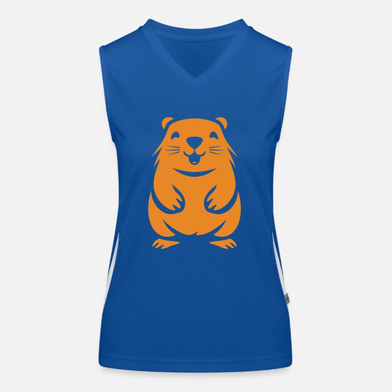Simple Marmotte Débardeur respirant contrasté Femme