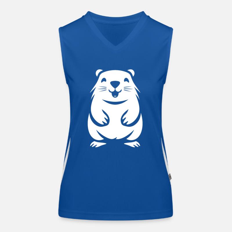 Simple Groundhog Women's Functional Contrast Tank Top