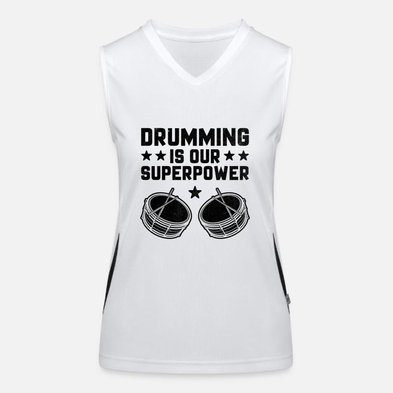 Drum Corps Marching Band Drum Corp Music Percussio Funktionelles Kontrast-Tank Top für Frauen