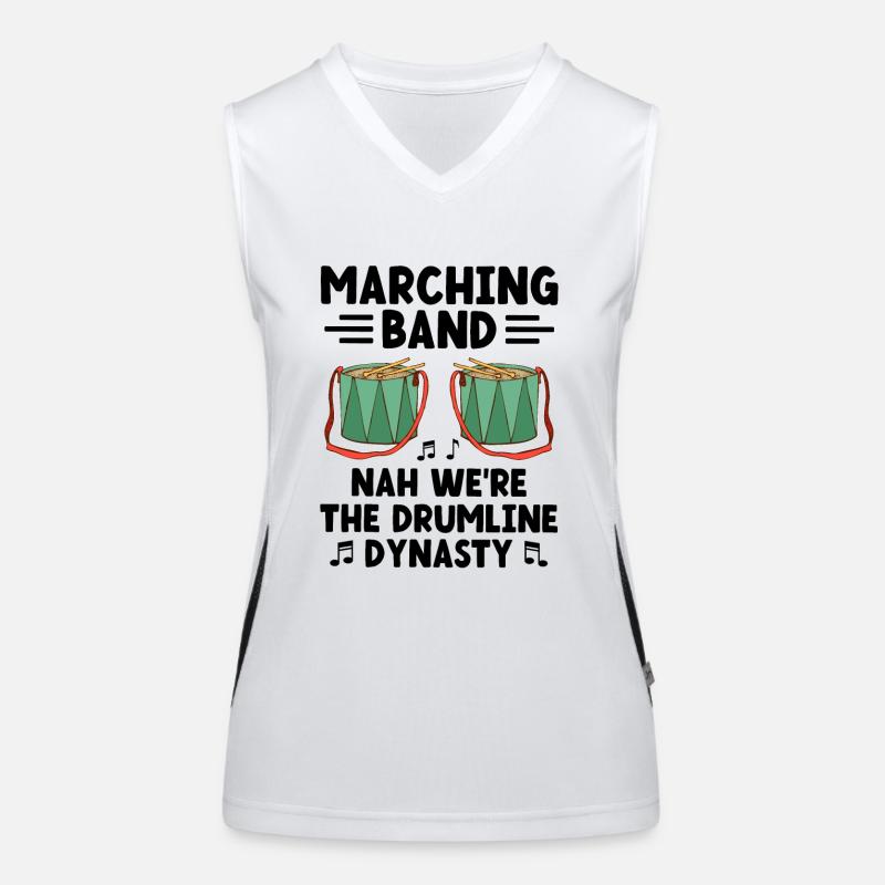 Drum Corps Marching Band Drum Corp Music Percussio Women's Functional Contrast Tank Top