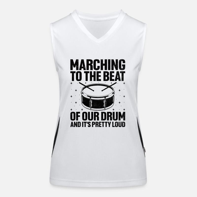 Drum Corps Marching Band Drum Corp Music Percussio Funktionelles Kontrast-Tank Top für Frauen