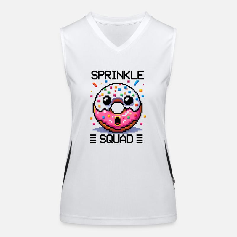 Sprinkle Squad - cadeau de beignet drôle Débardeur respirant contrasté Femme