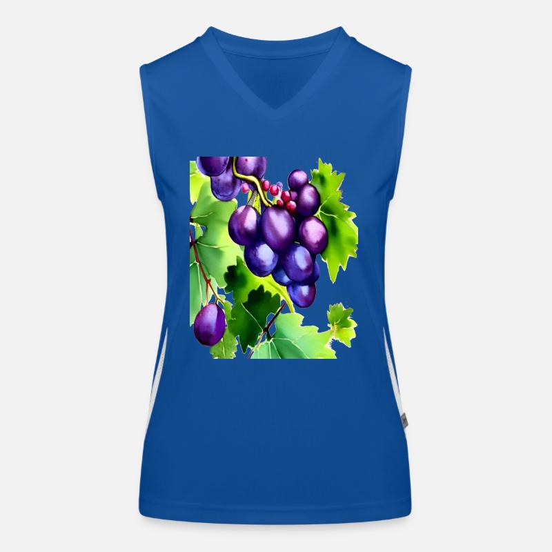 Grapes on a Vine Women's Functional Contrast Tank Top