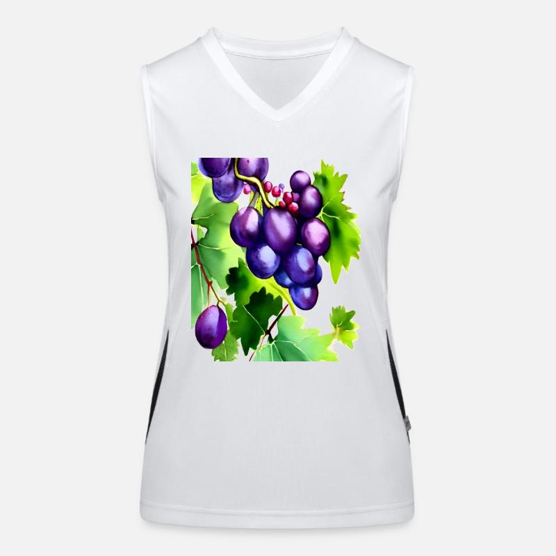 Grapes on a Vine Women's Functional Contrast Tank Top
