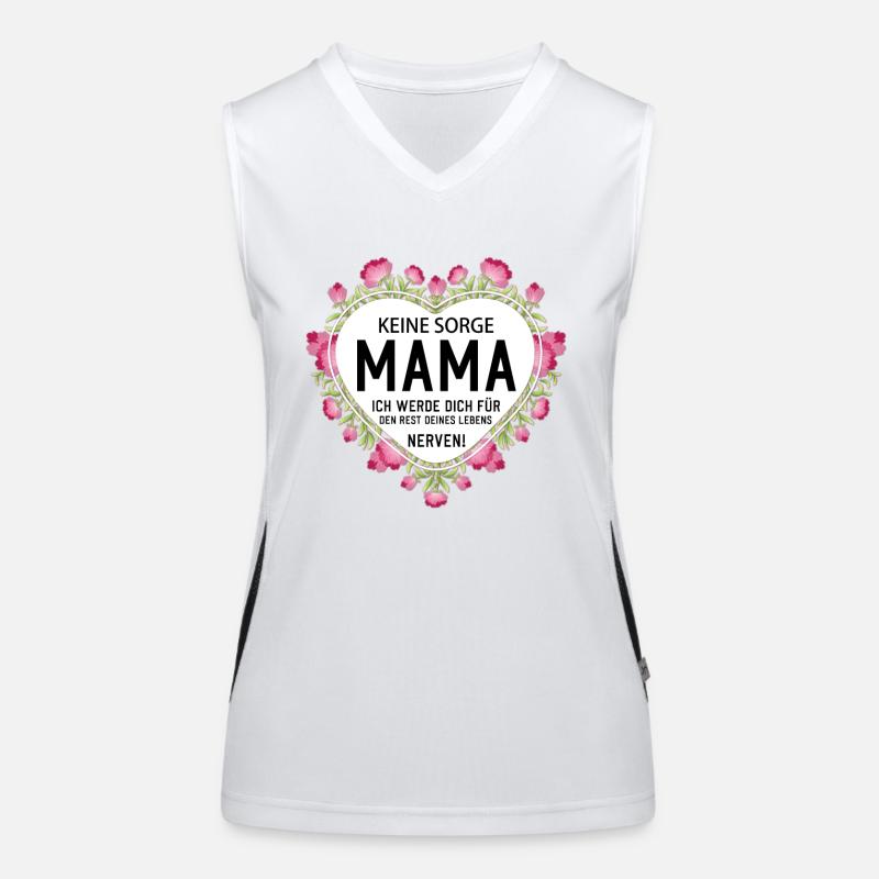 Keine sorge Mutter lustige Mutter Sprüche Funktionelles Kontrast-Tank Top für Frauen