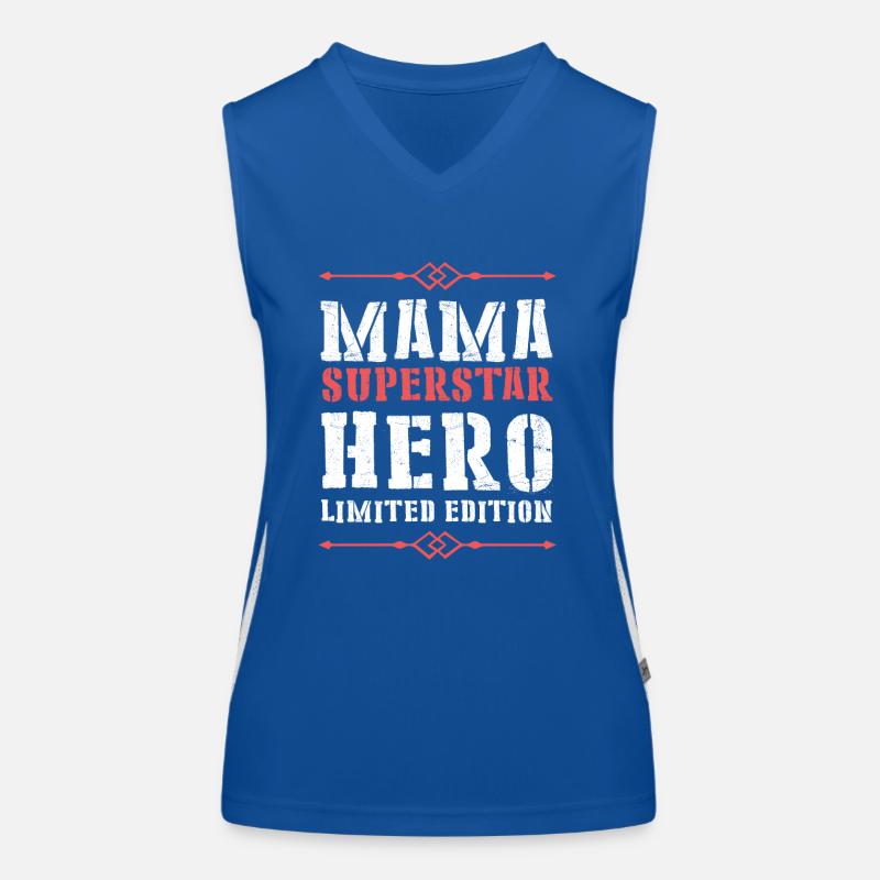 Beste Mama Held Spruch Funktionelles Kontrast-Tank Top für Frauen