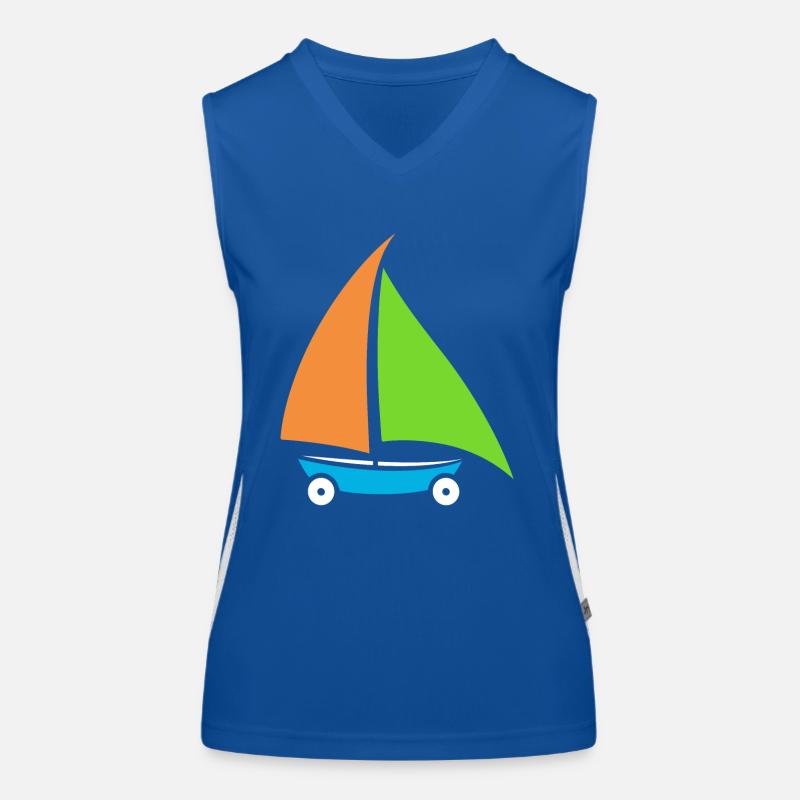 Strandsegeln Funktionelles Kontrast-Tank Top für Frauen