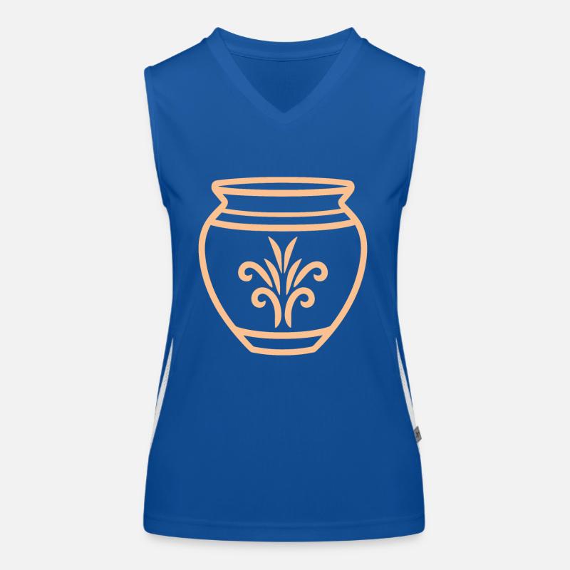 Töpferei Funktionelles Kontrast-Tank Top für Frauen