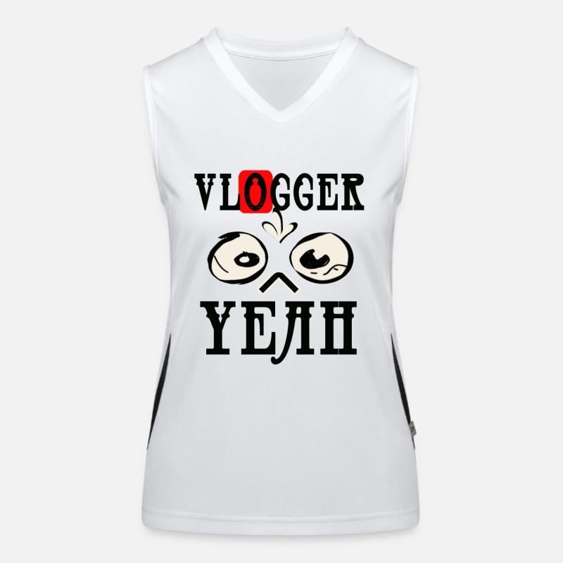 Vlogger Fun Women's Functional Contrast Tank Top