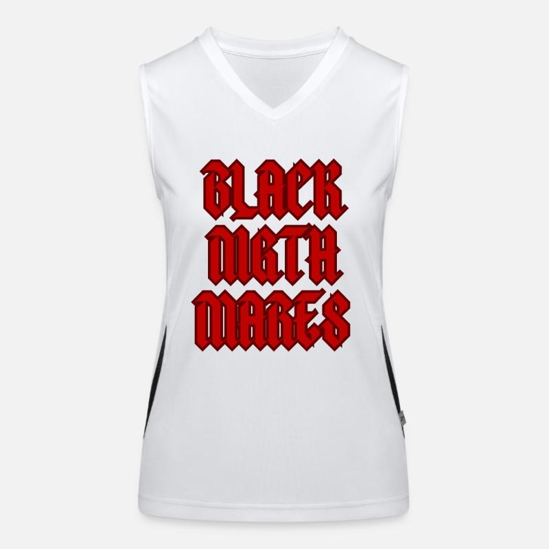 schwarze Albträume Funktionelles Kontrast-Tank Top für Frauen