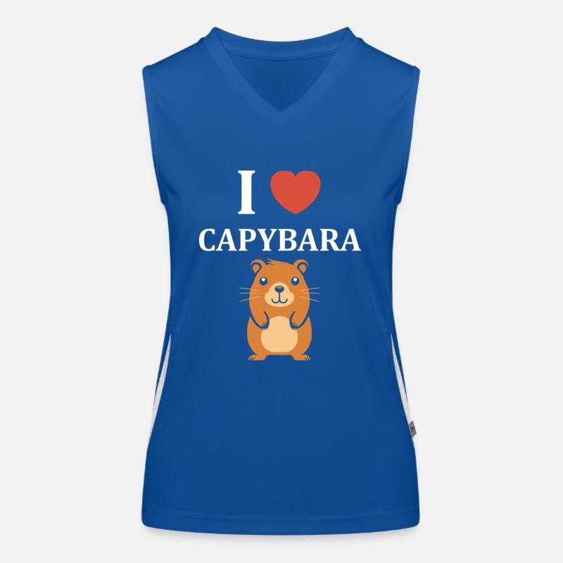 Humour Capybara Débardeur respirant contrasté Femme