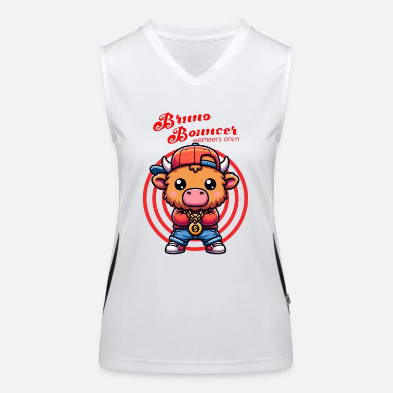 Bruno Bouncer - Bruno l’agent de sécurité Débardeur respirant contrasté Femme