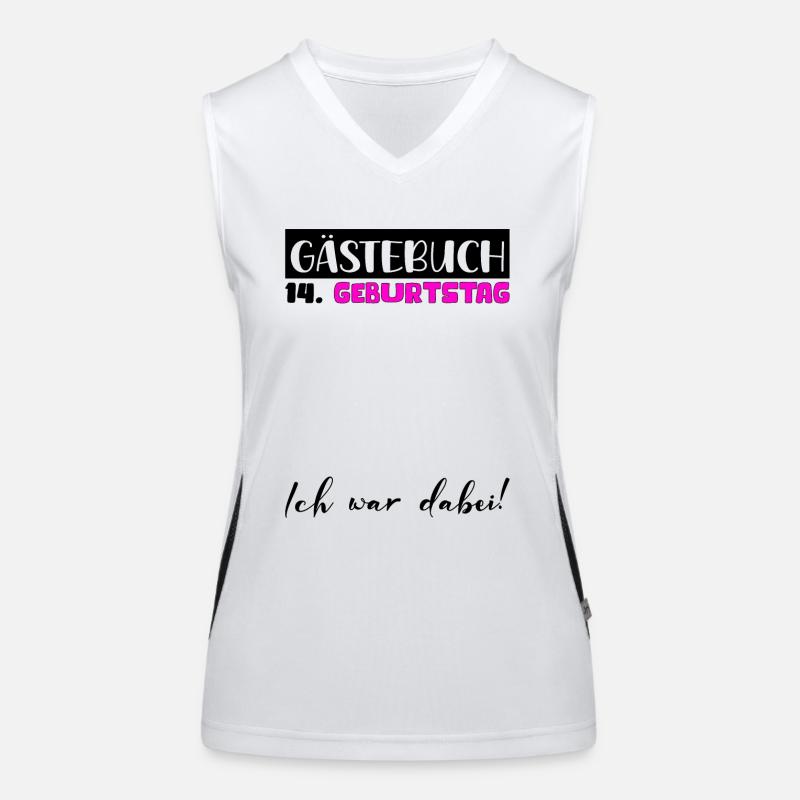 14 Geburtstag Geschenk Mädchen Gästebuch Frauen Funktionelles Kontrast-Tank Top für Frauen