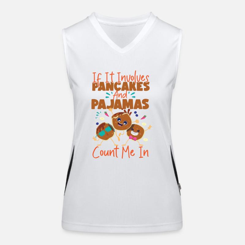 Pancake Lover Kids If It Involves Women's Functional Contrast Tank Top