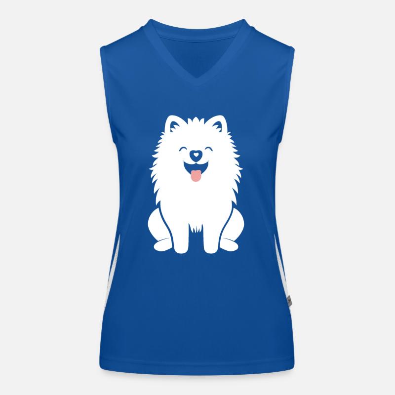 Samojede Funktionelles Kontrast-Tank Top für Frauen