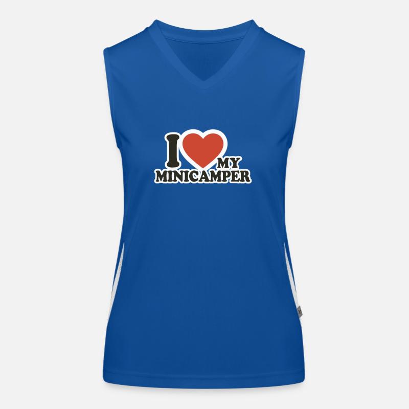 Minicamper Love Camping-Camper Microcamper Funktionelles Kontrast-Tank Top für Frauen