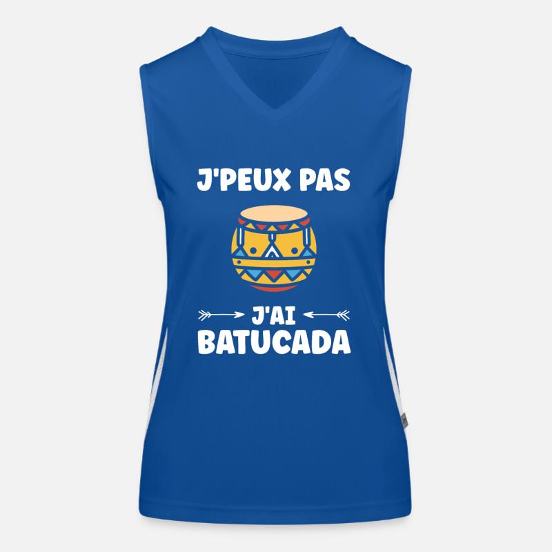 Humour tambour batucada Débardeur respirant contrasté Femme