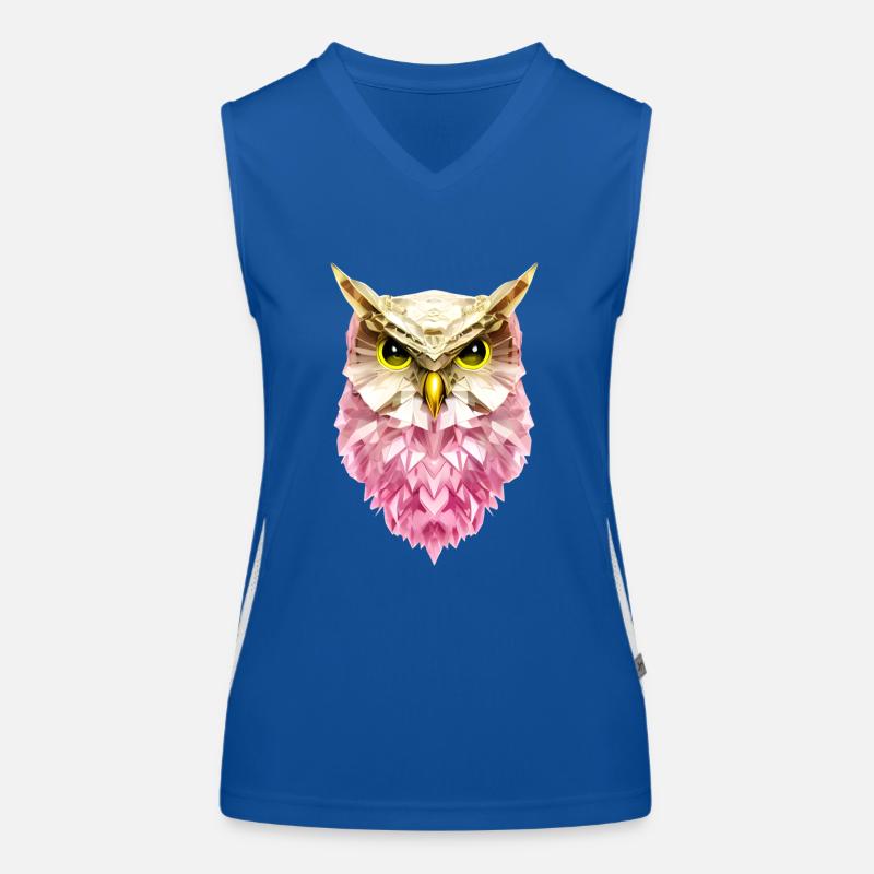 Nachteule Funktionelles Kontrast-Tank Top für Frauen