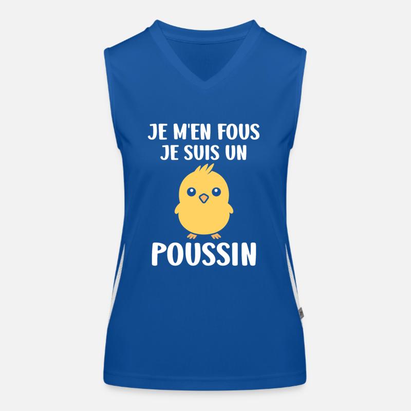 Humour bébé poussin Débardeur respirant contrasté Femme
