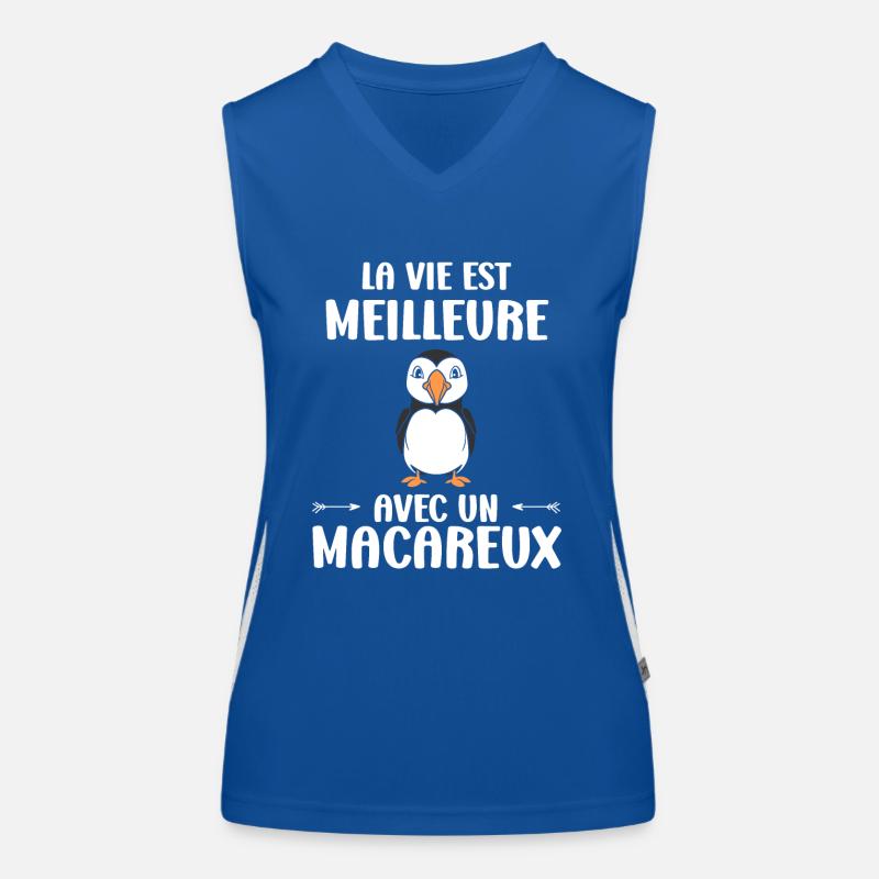 macareux Débardeur respirant contrasté Femme