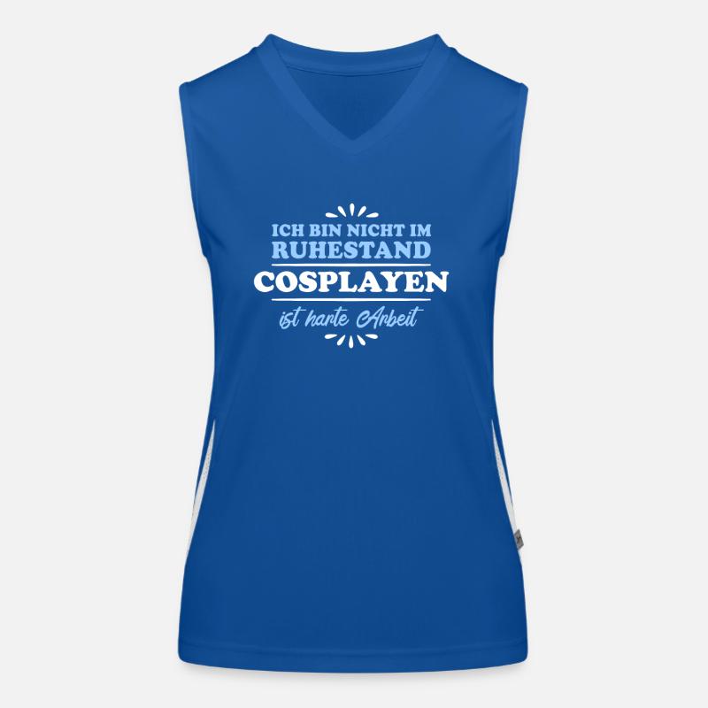 Retraite Retraité Retraité Cosplayer Débardeur respirant contrasté Femme