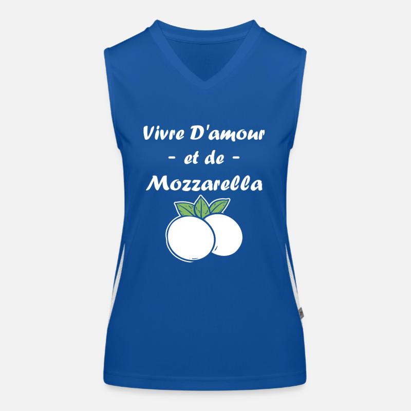 Humour mozzarella Débardeur respirant contrasté Femme