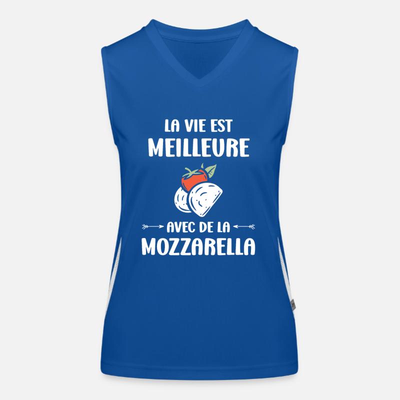 Humour mozzarella Débardeur respirant contrasté Femme