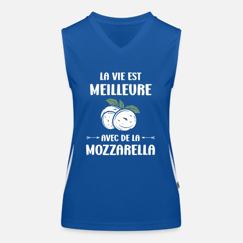 Humour mozzarella Débardeur respirant contrasté Femme