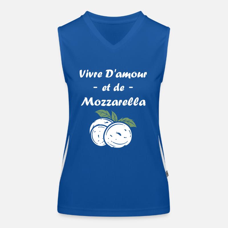 Humour mozzarella Débardeur respirant contrasté Femme