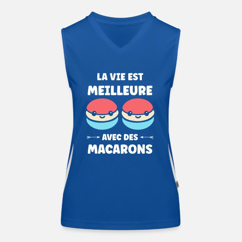 macarons Débardeur respirant contrasté Femme