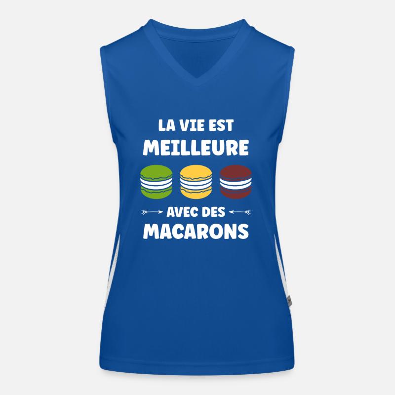 macarons Débardeur respirant contrasté Femme