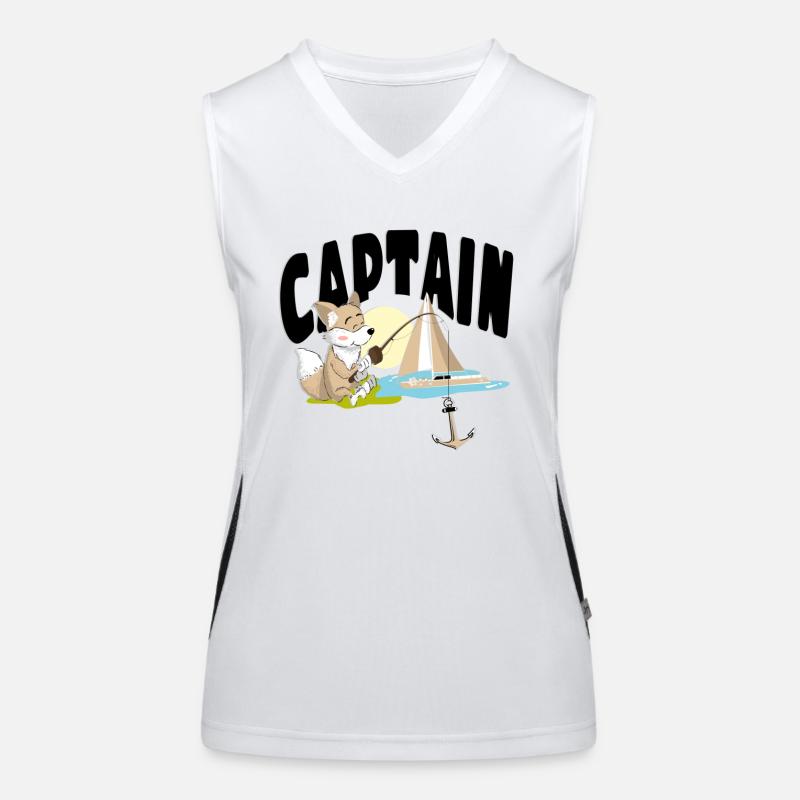 Lustiger Kapi Funktionelles Kontrast-Tank Top für Frauen