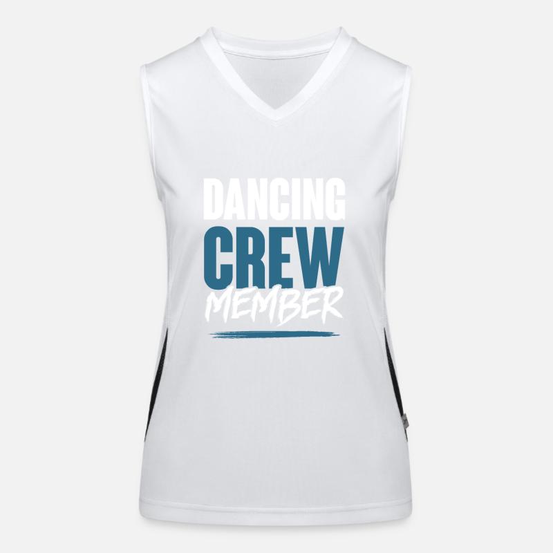 Dancing Crew Funktionelles Kontrast-Tank Top für Frauen