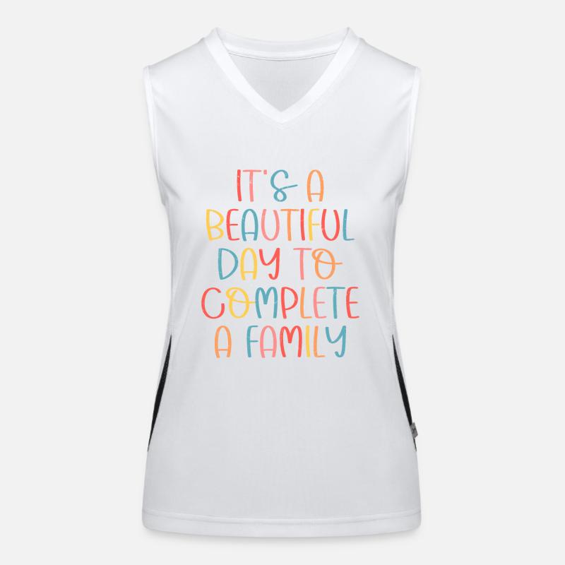 C’est une belle journée pour compléter une famille adoptée Débardeur respirant contrasté Femme
