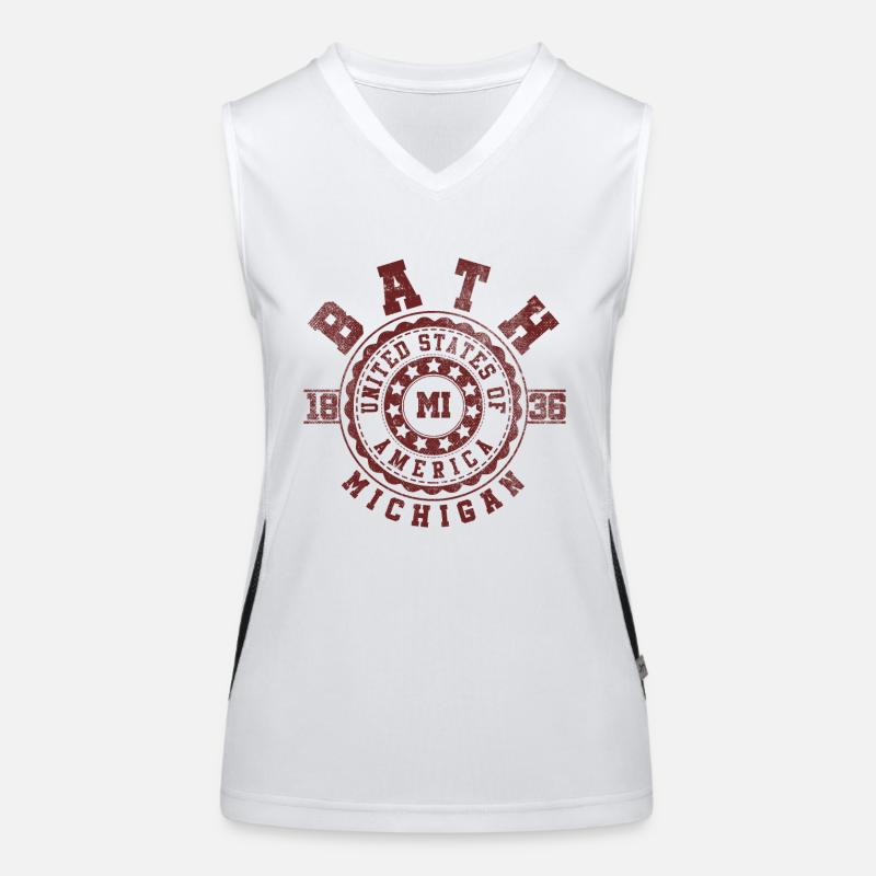 Bath MI | Michigan Reise & Souvinier Geschenk Funktionelles Kontrast-Tank Top für Frauen