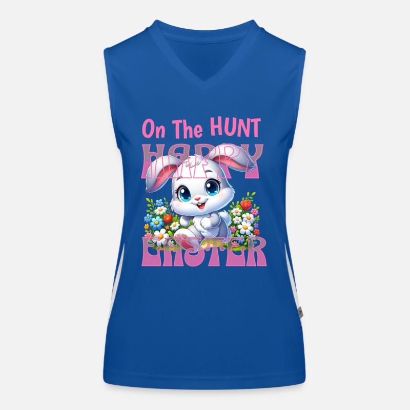 EASTER BUNNY "Happy Easter" Women's Functional Contrast Tank Top