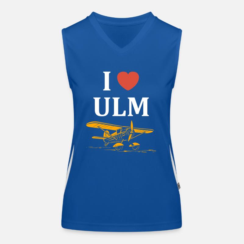 Ich liebe Ulm Funktionelles Kontrast-Tank Top für Frauen