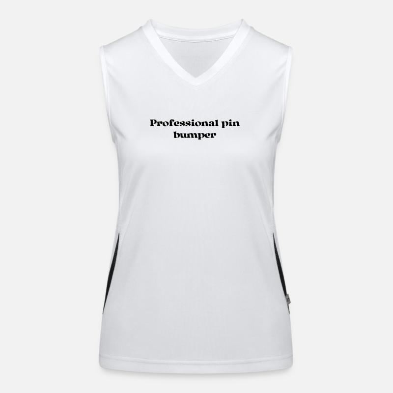 Bowling - Professional pin bumper Women's Functional Contrast Tank Top
