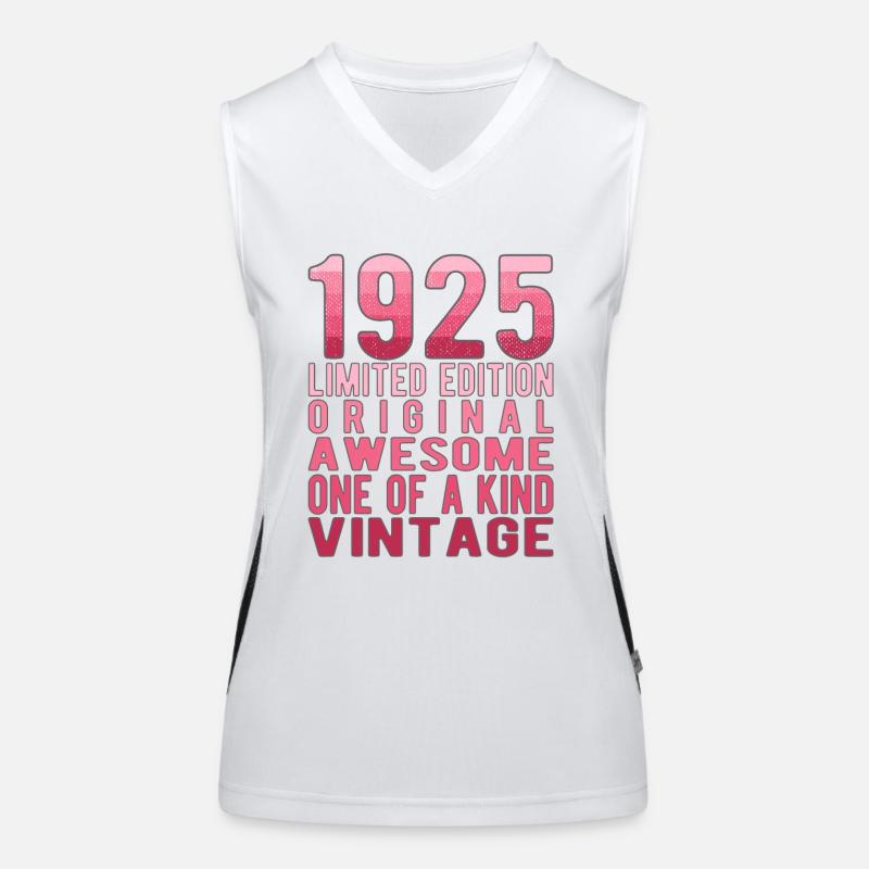 Edition limitée depuis 1925 Anniversaire Millésime 1925 Débardeur respirant contrasté Femme