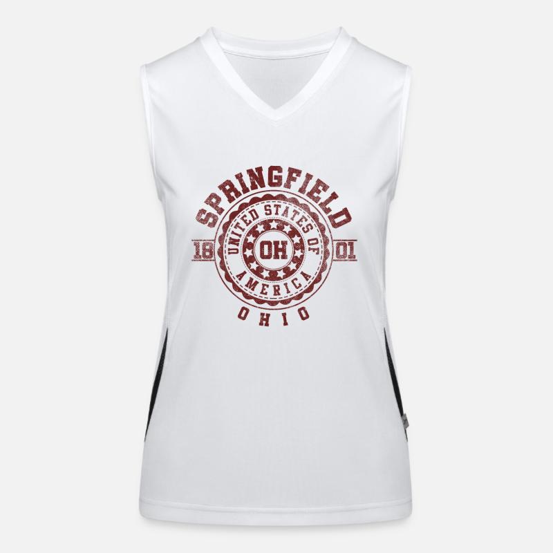 Springfield OH | Ohio Souvenir & Geschenk Funktionelles Kontrast-Tank Top für Frauen